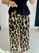 Pantalon plissé léopard kaki DS.Sélection