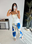 Pantalon plissé à motifs fleurs DS.Sélection