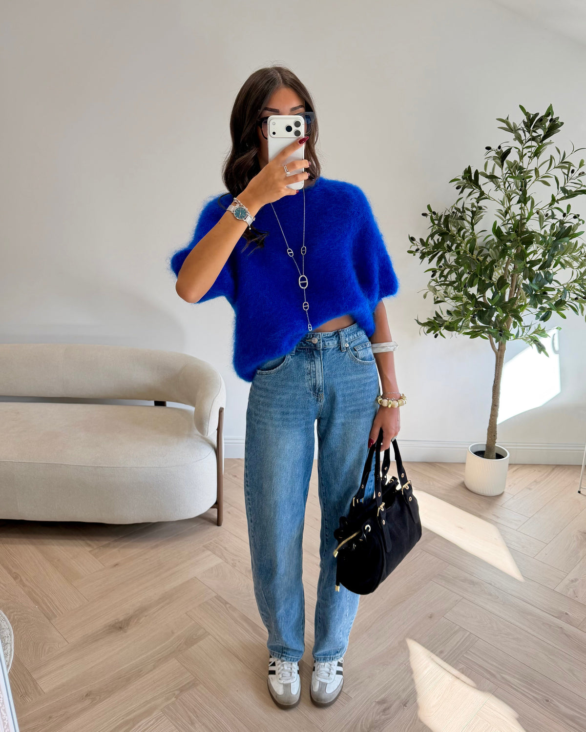 Pull sans manche mohair DS.Sélection