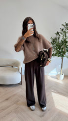 Pull sans manche mohair DS.Sélection