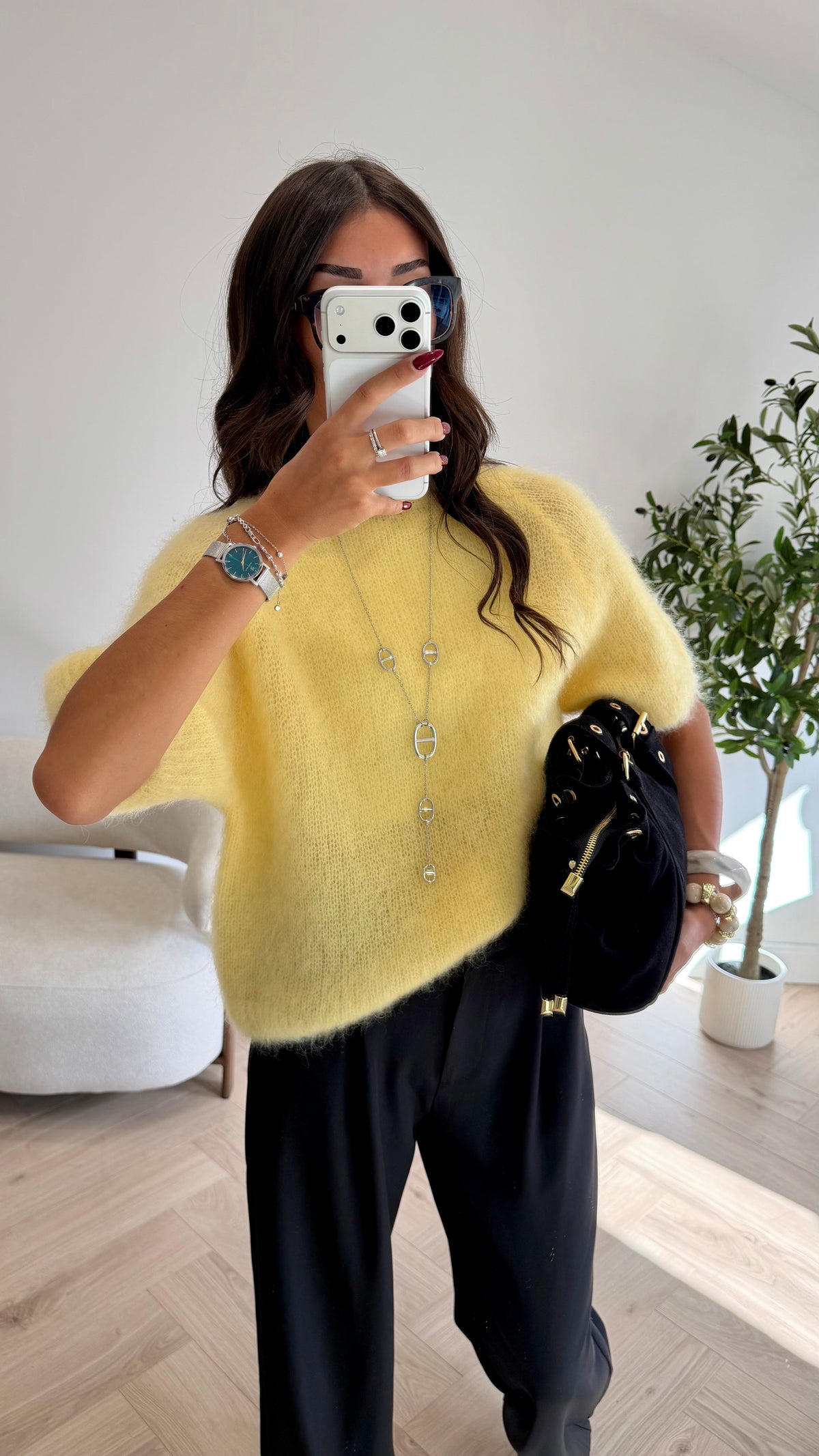 Pull sans manche mohair DS.Sélection
