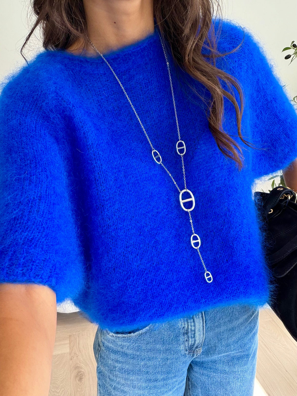 Pull sans manche mohair DS.Sélection