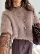 Pull sans manche mohair DS.Sélection