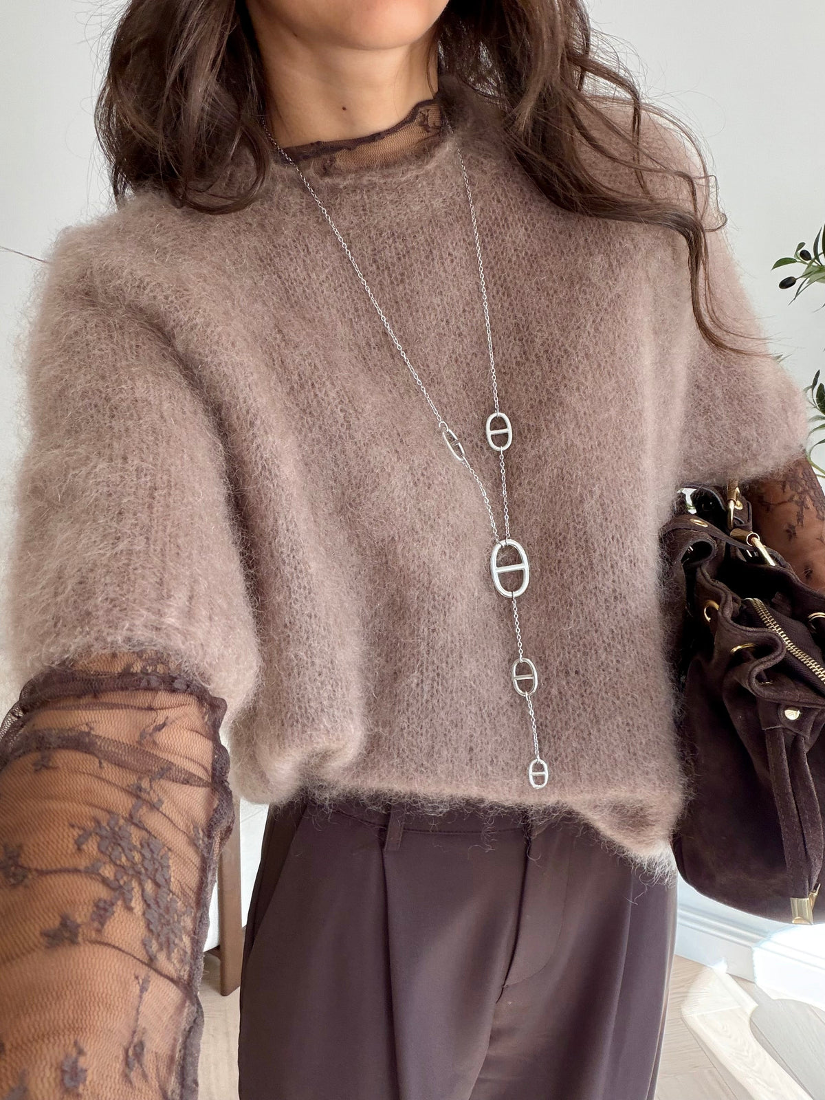 Pull sans manche mohair DS.Sélection