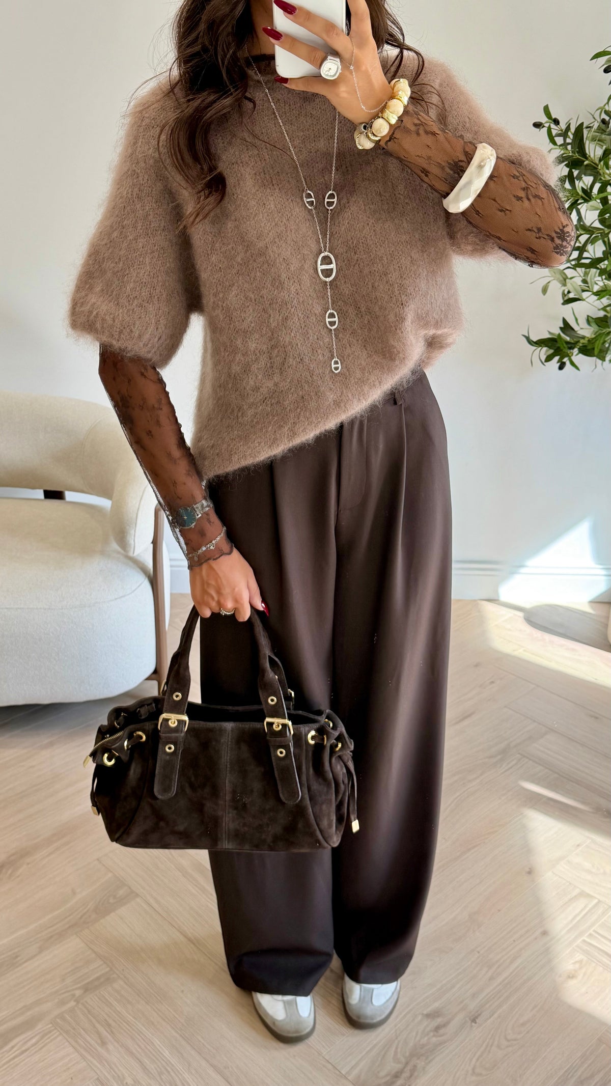 Pull sans manche mohair DS.Sélection