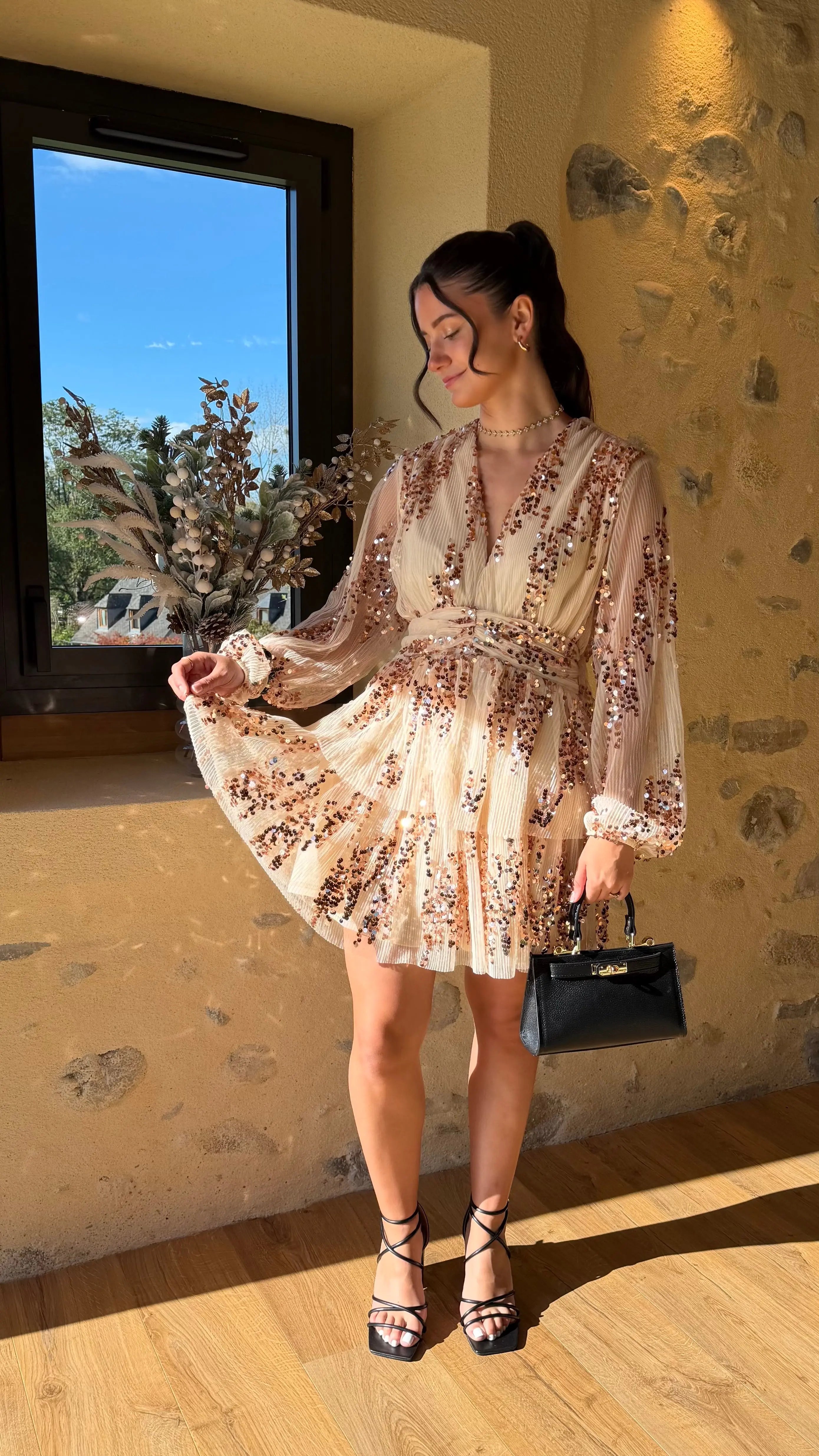 Robe Cassandre champagne DS.Sélection