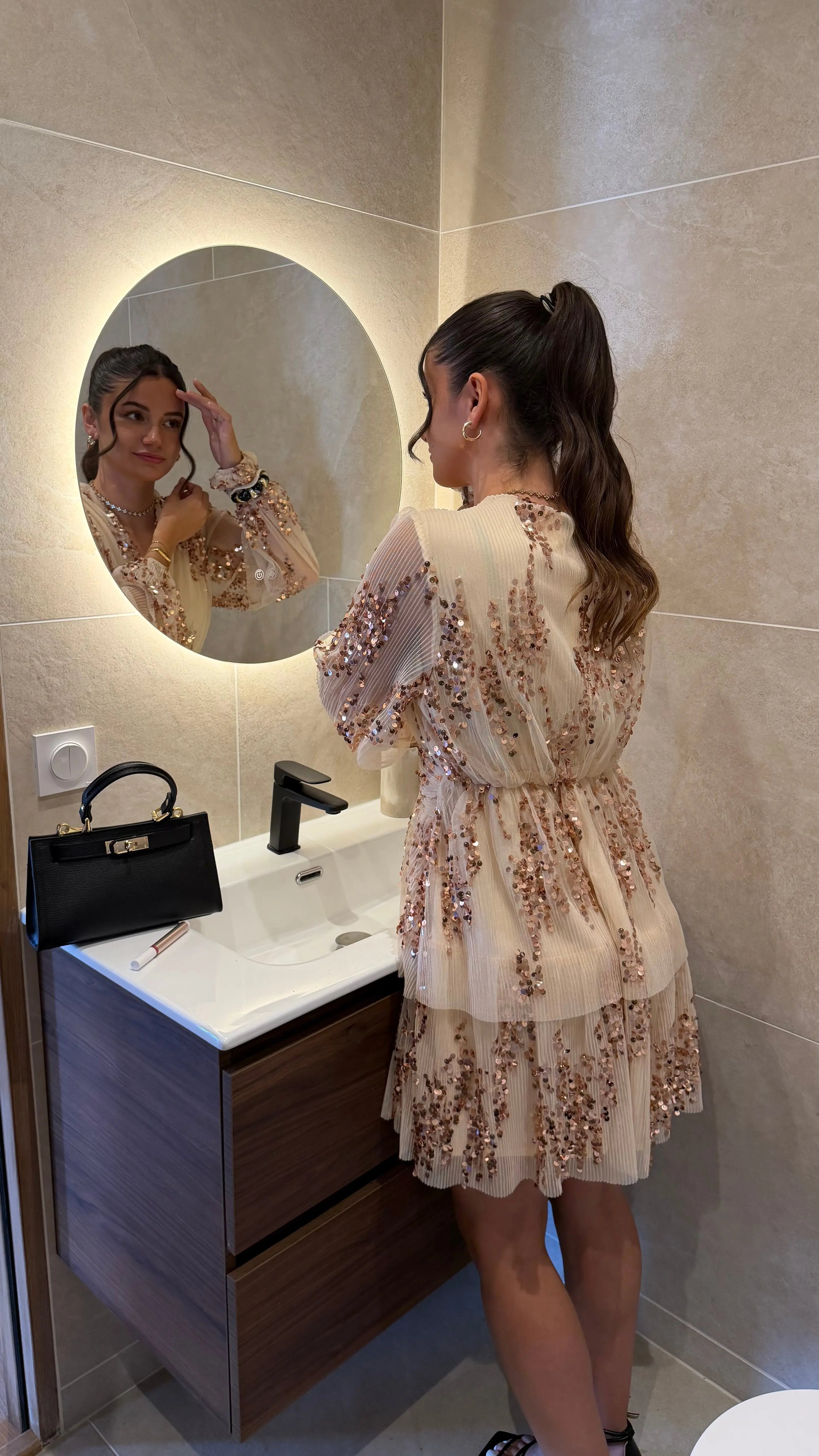 Robe Cassandre champagne DS.Sélection