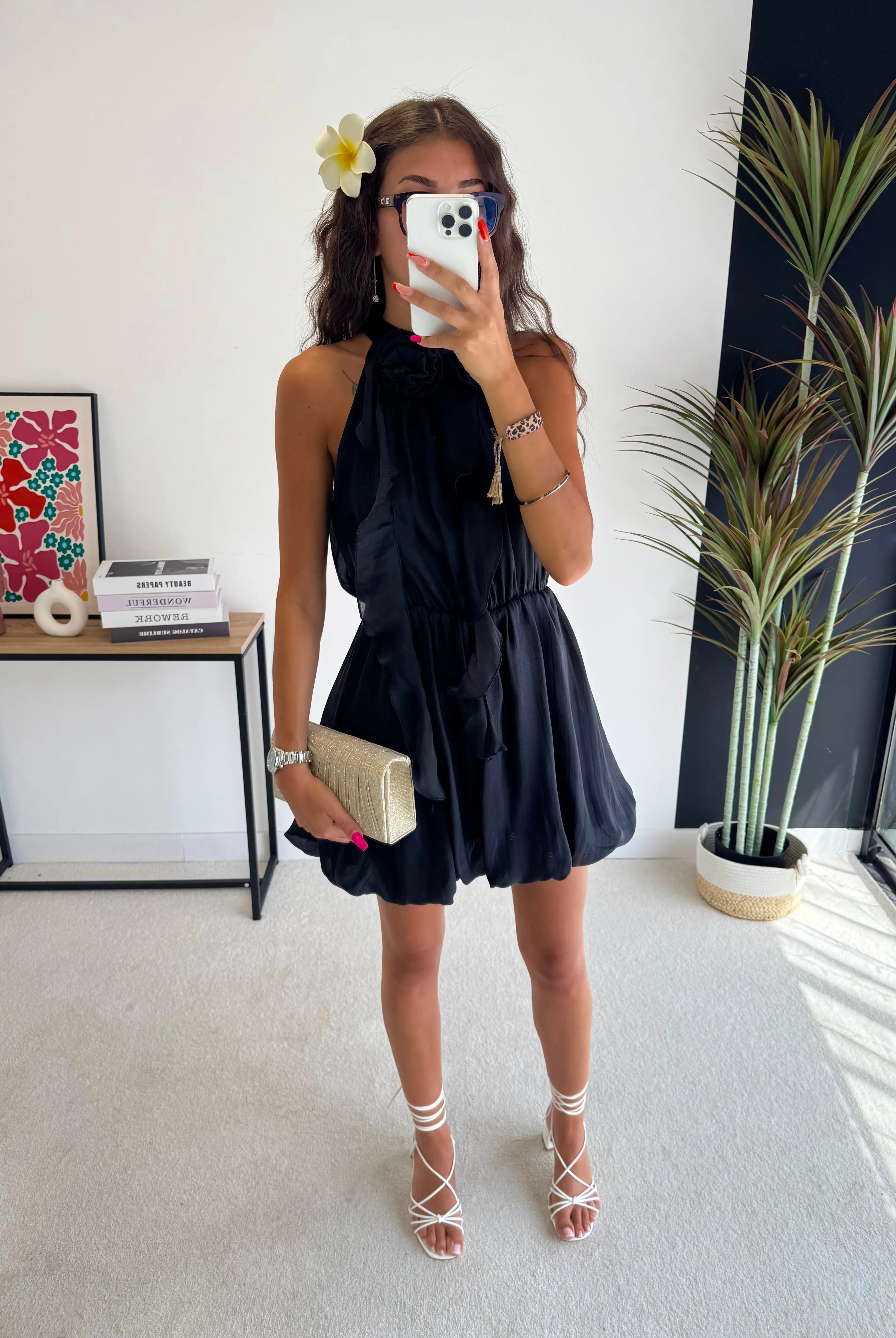 Robe courte à fleurs DS.Sélection