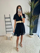 Robe courte plissée DS Sélection DS.Sélection