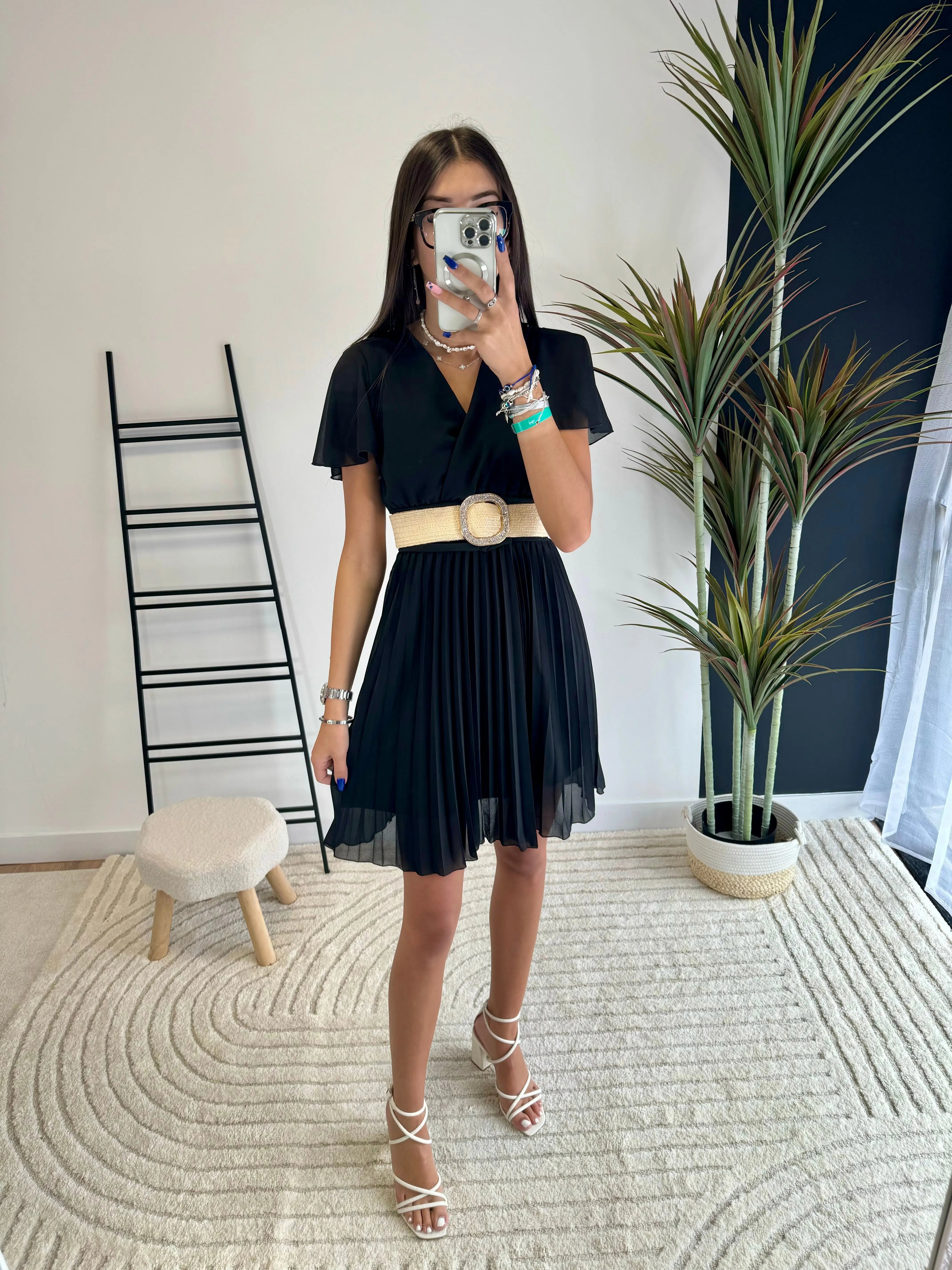 Robe courte plissée DS Sélection DS.Sélection