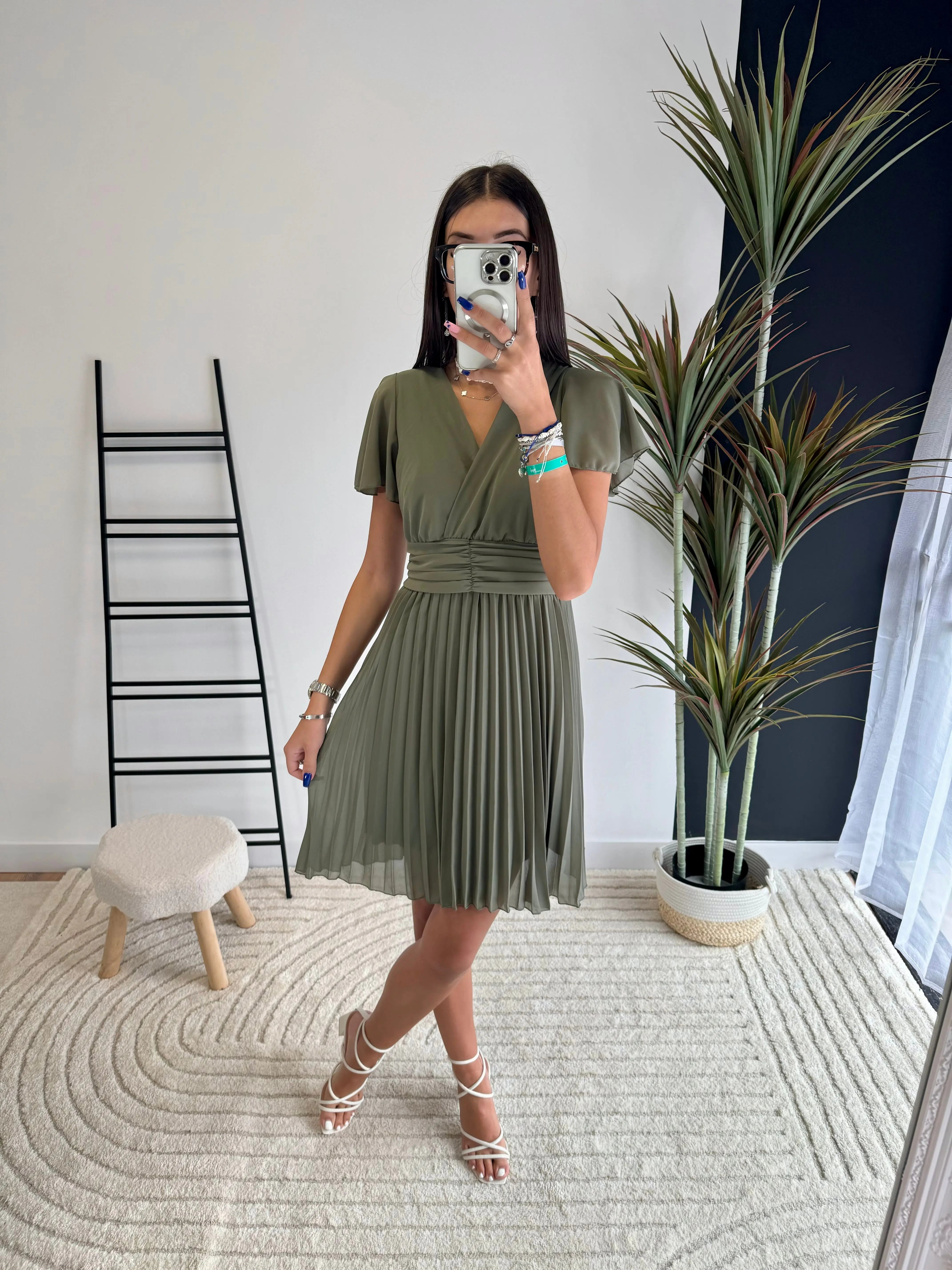 Robe courte plissée DS Sélection DS.Sélection