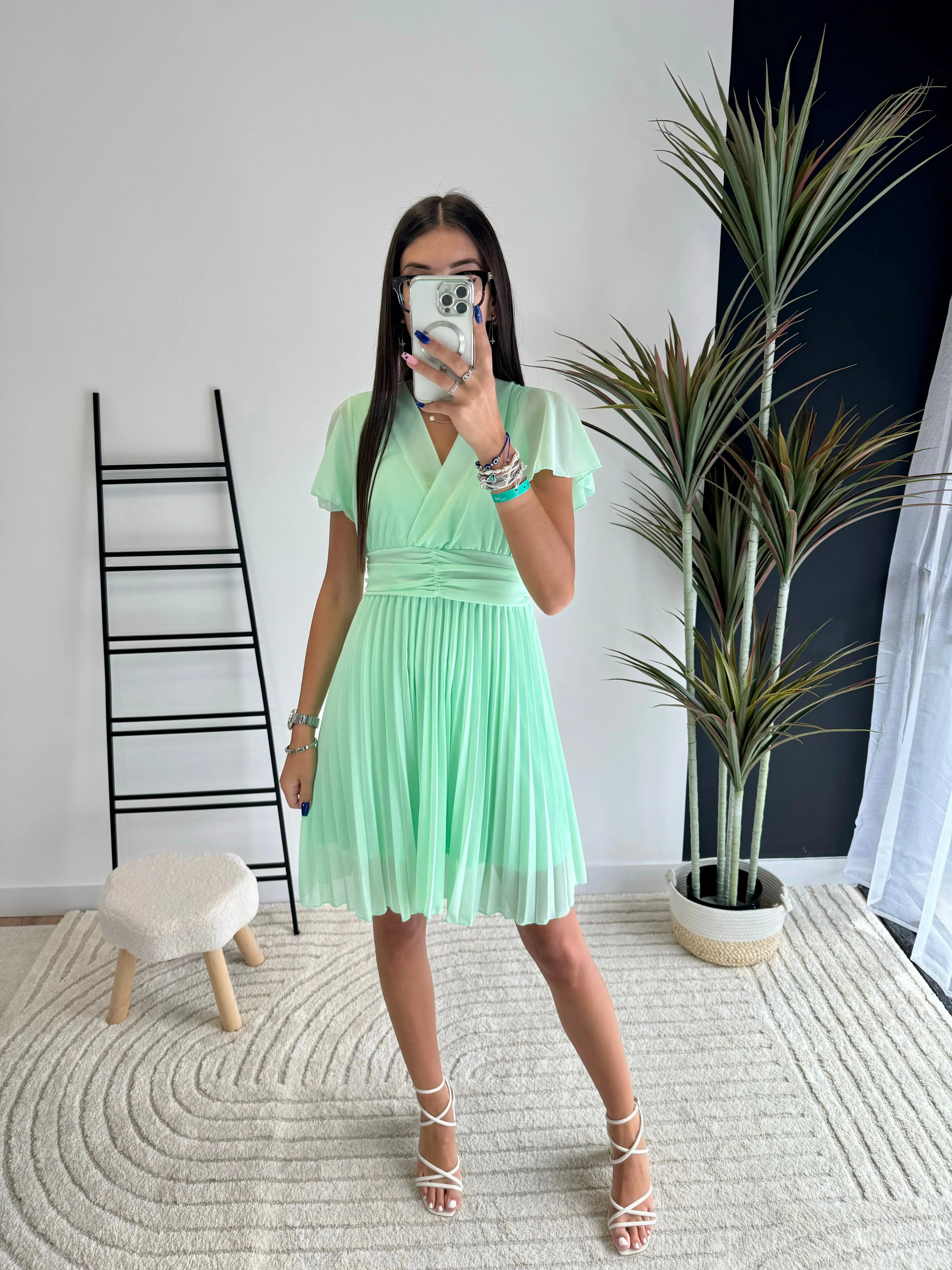 Robe courte plissée DS Sélection DS.Sélection