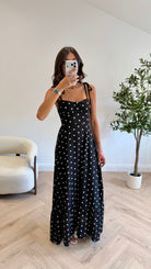 Robe longue à pois DS.Sélection