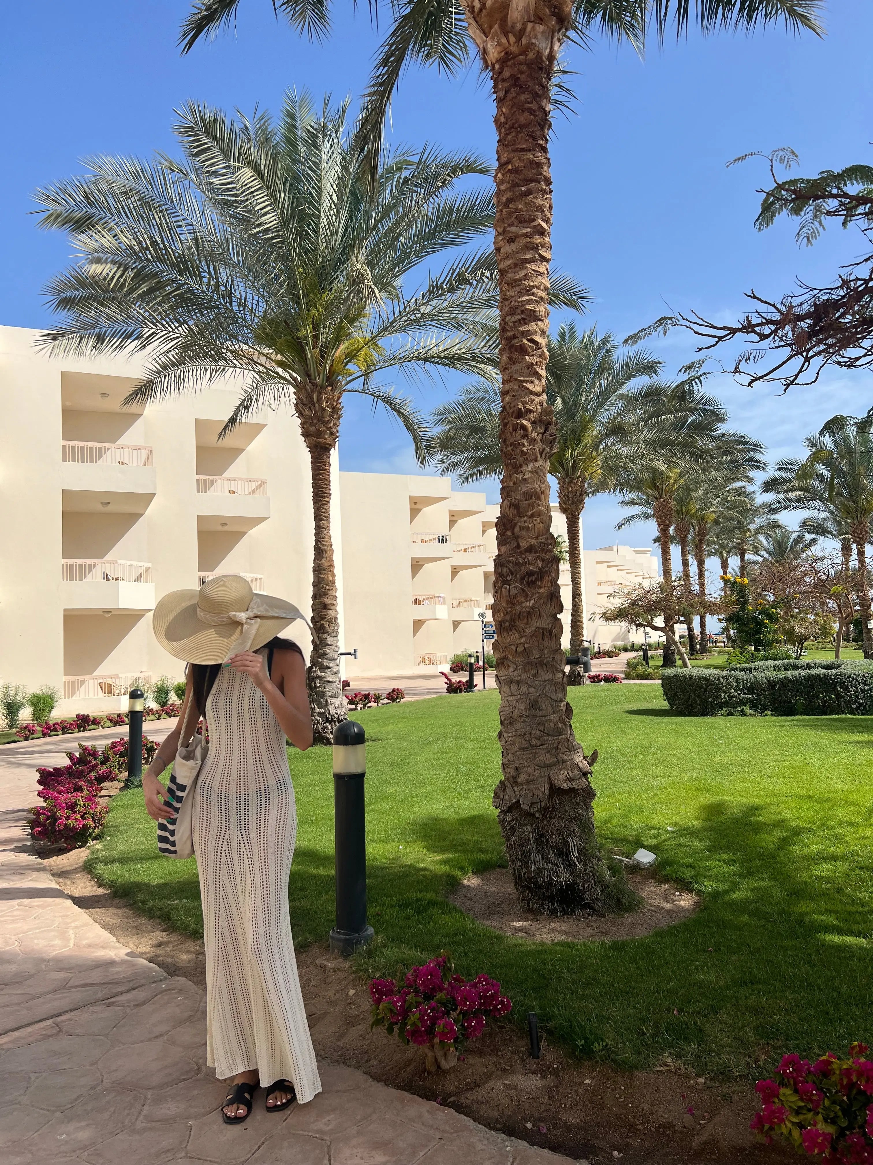 Robe longue beige en maille DS.Sélection