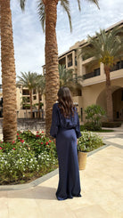 Robe longue bleu marine DS.Sélection