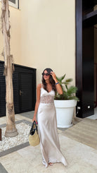 Robe longue champagne DS.Sélection
