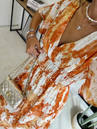 Robe longue orange DS.Sélection