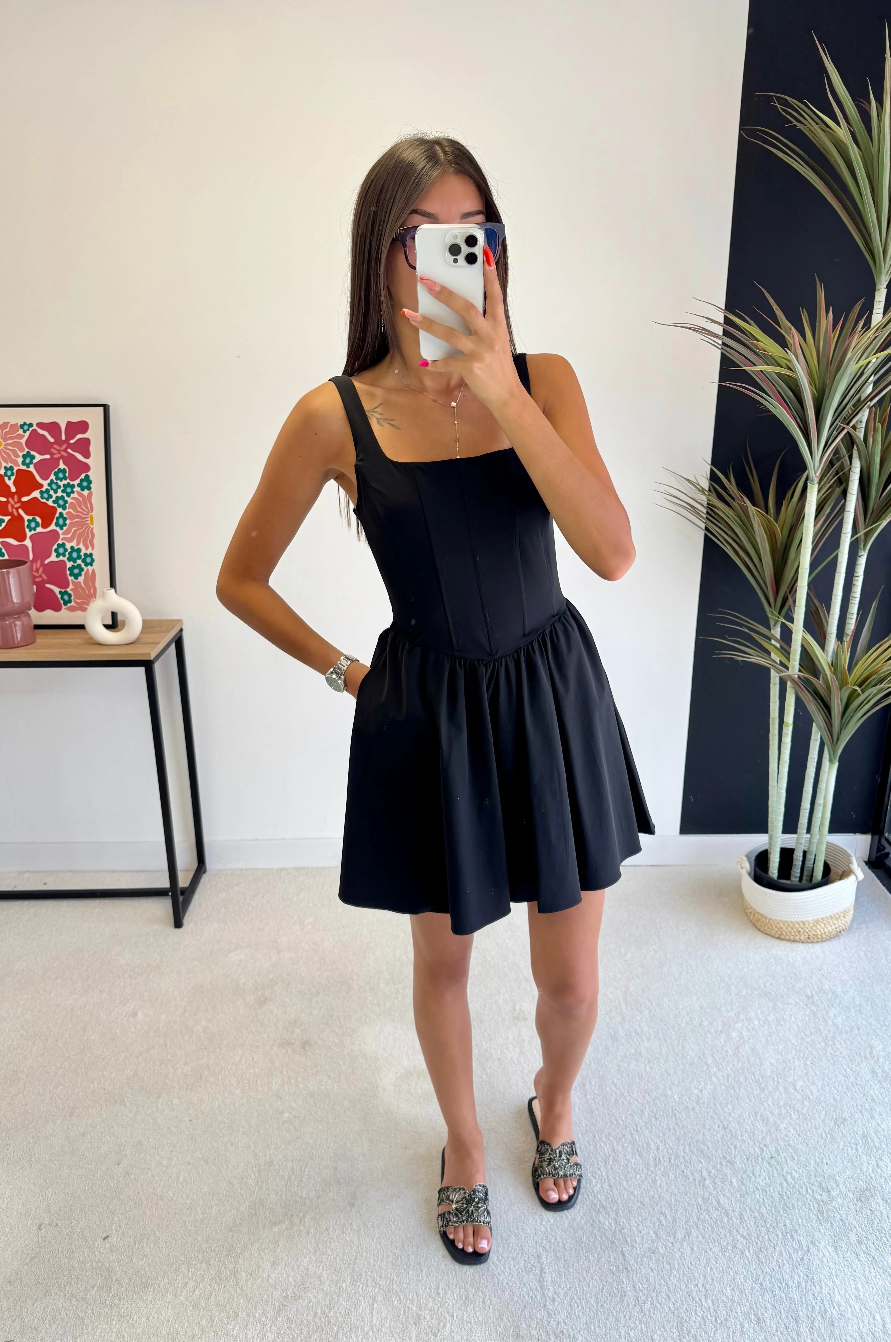 Robe noire bustier DS.Sélection