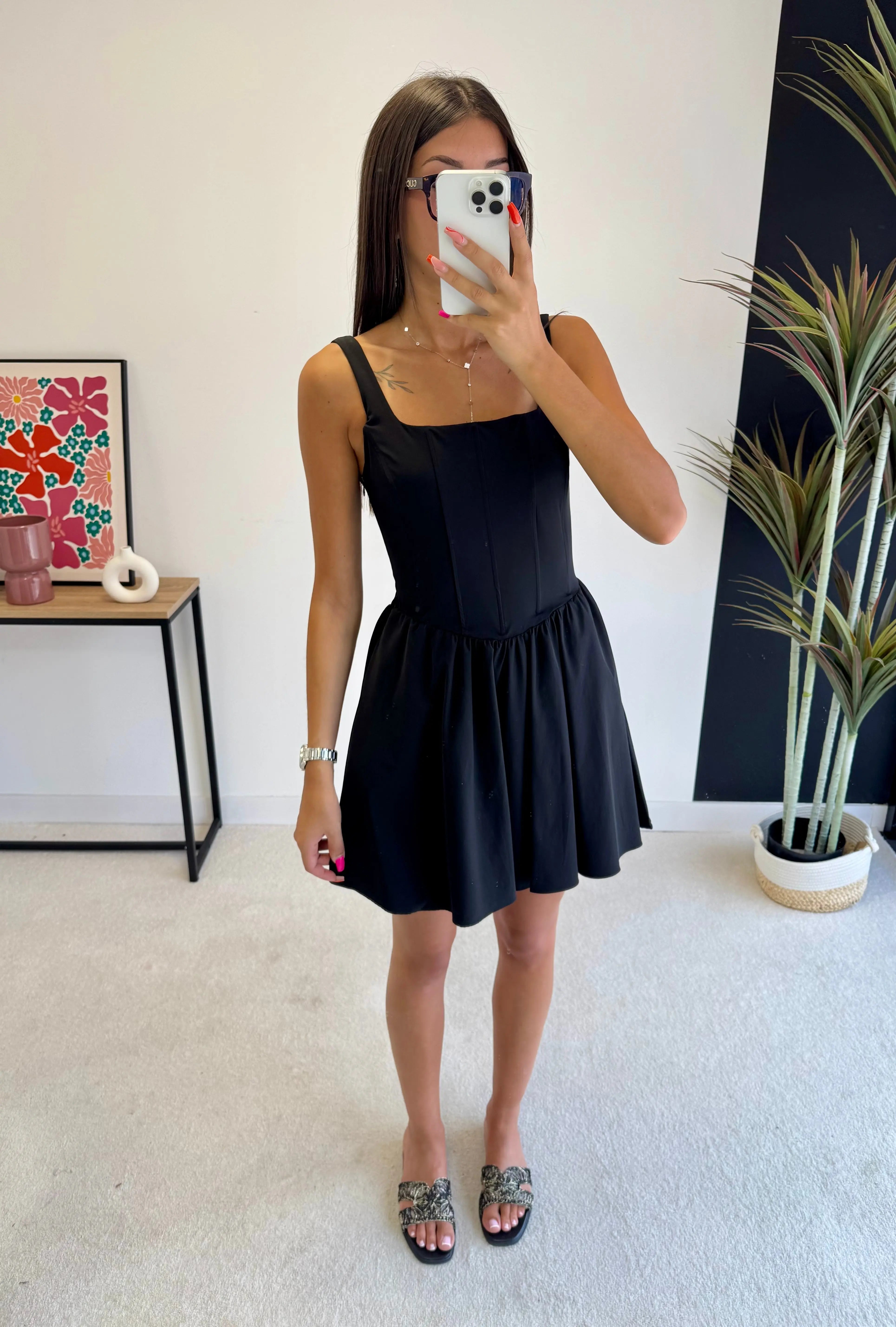 Robe noire bustier DS.Sélection