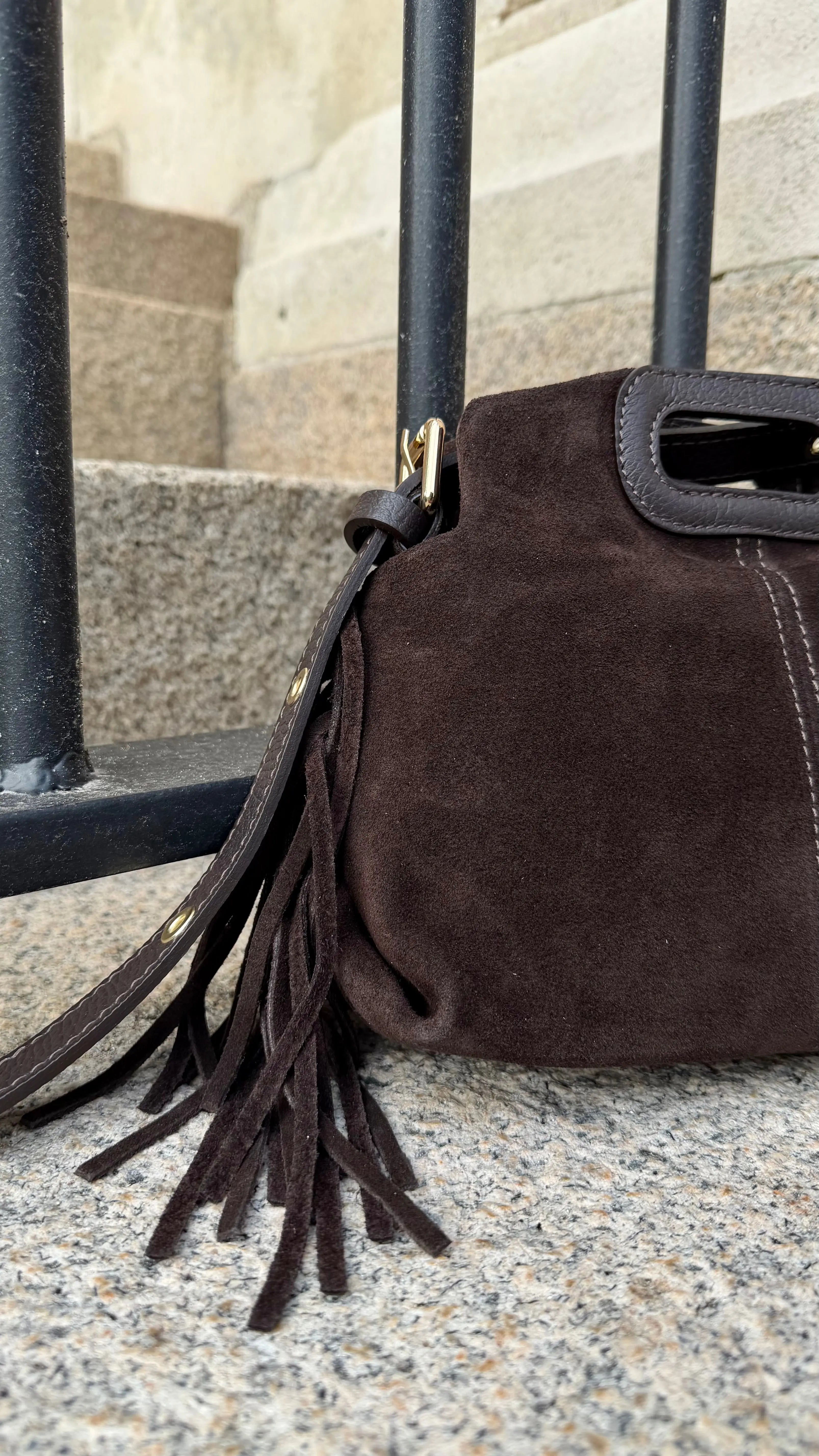 Sac Maya cuir/daim DS.Sélection