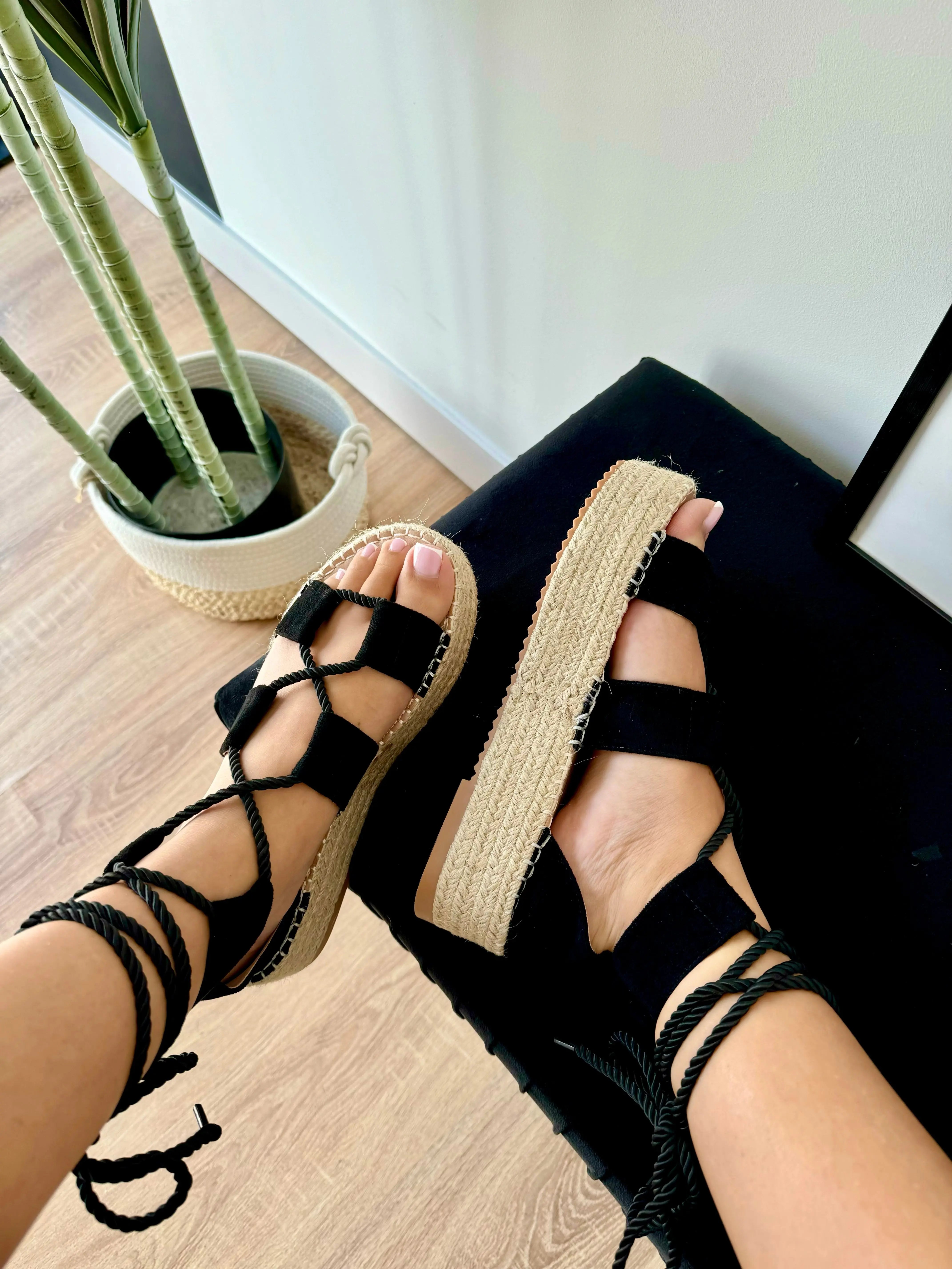 Sandales noires DS.Sélection