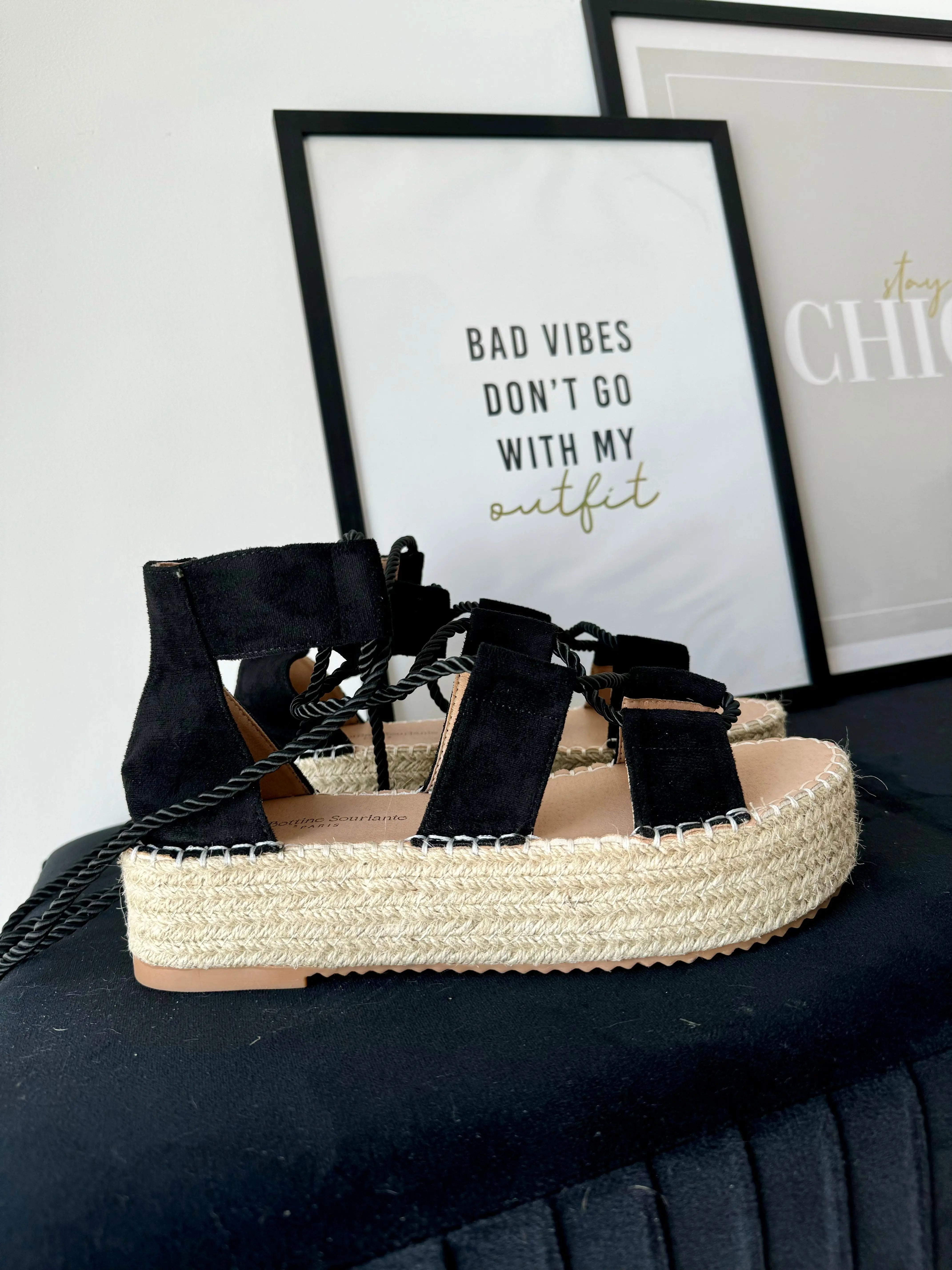 Sandales noires DS.Sélection