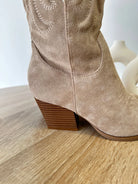 Santiags à flammes beige DS.Sélection