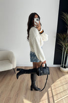 Short bleu à sequins DS.Sélection