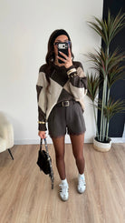 Short dentelle choco DS.Sélection
