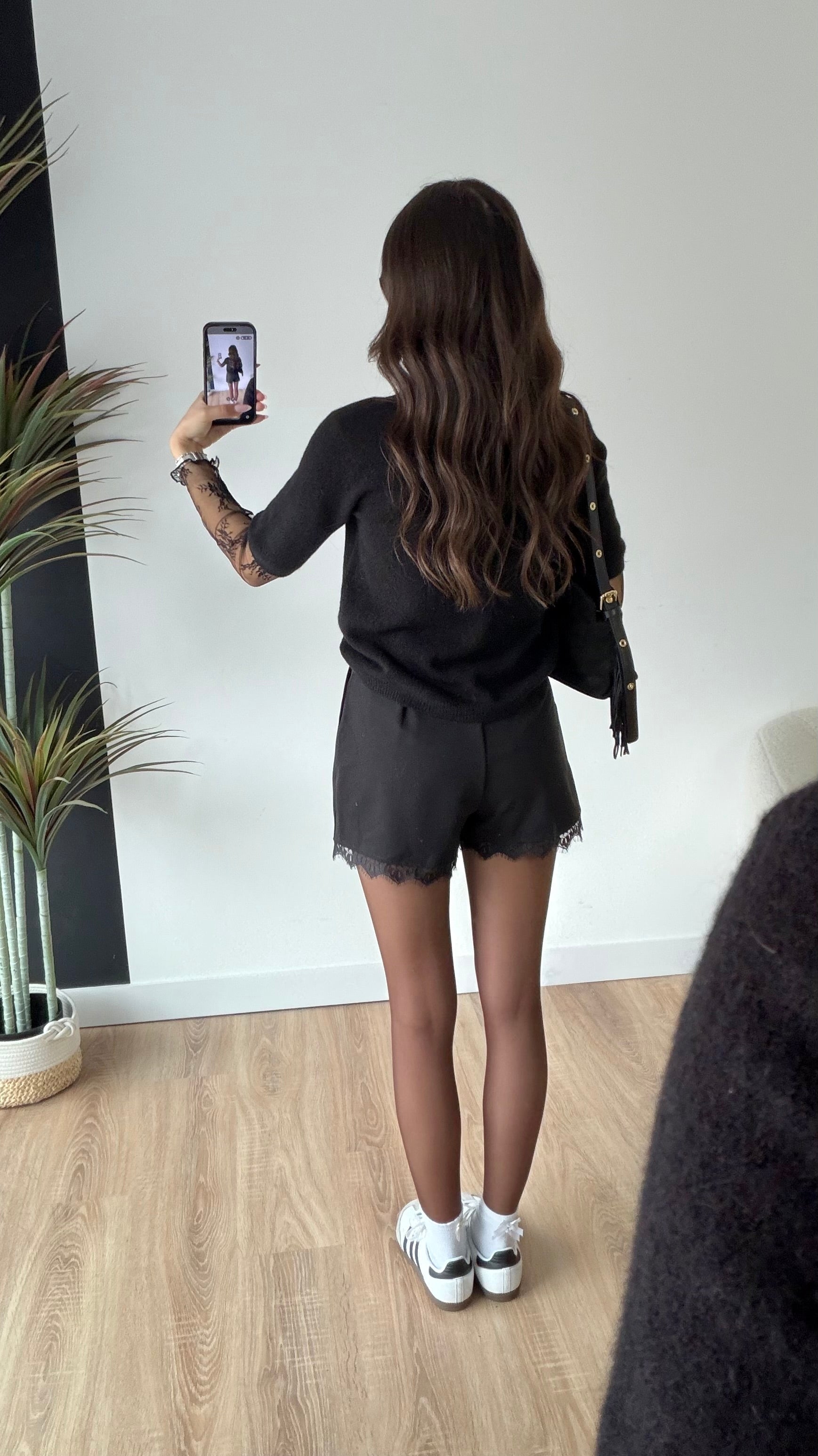 Short noir dentelle DS.Sélection