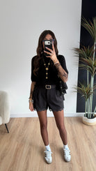 Short noir dentelle DS.Sélection