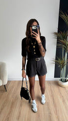Short noir dentelle DS.Sélection