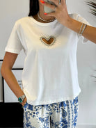 T-shirt blanc coeur DS.Sélection