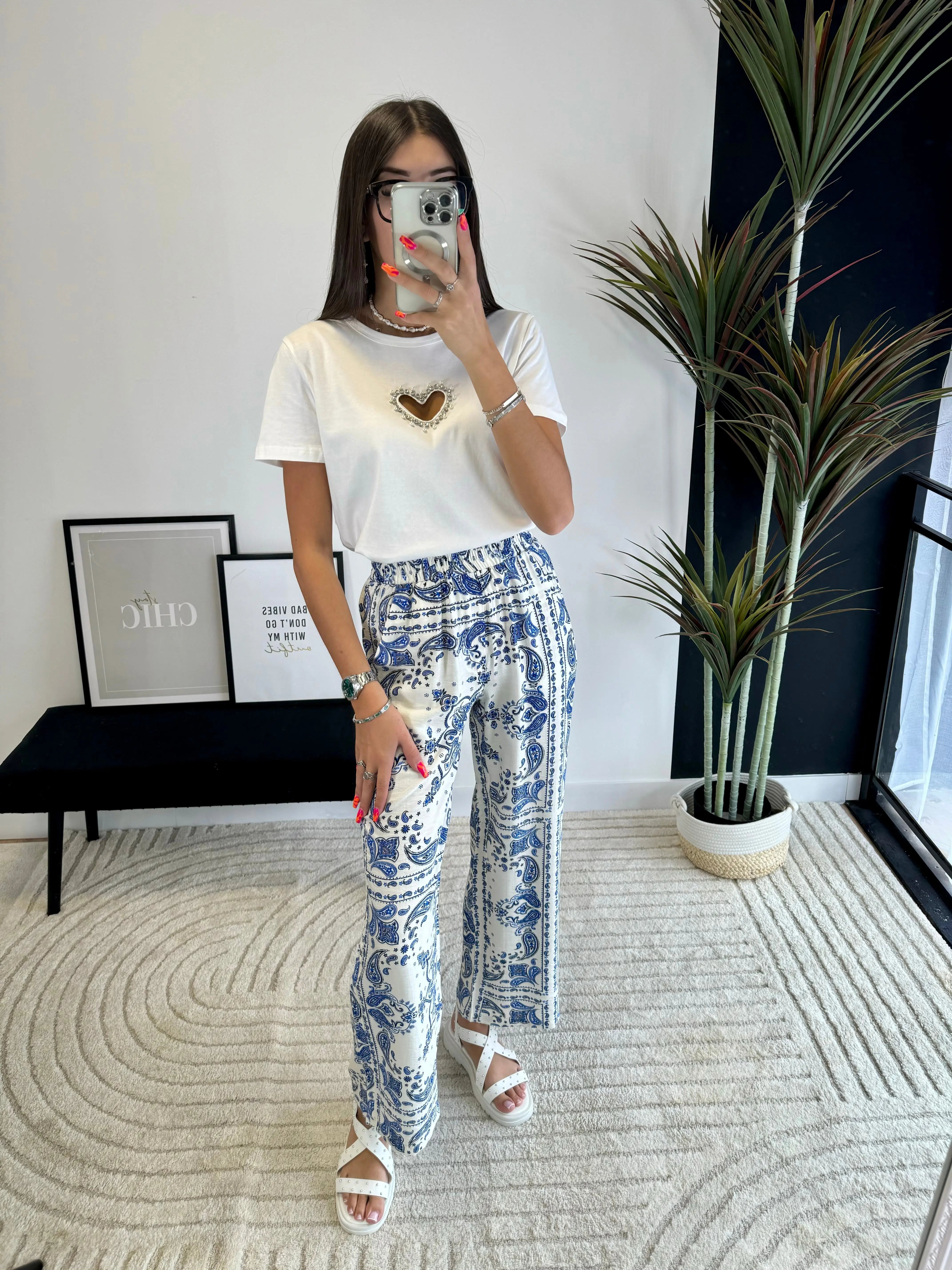 T-shirt blanc coeur DS.Sélection