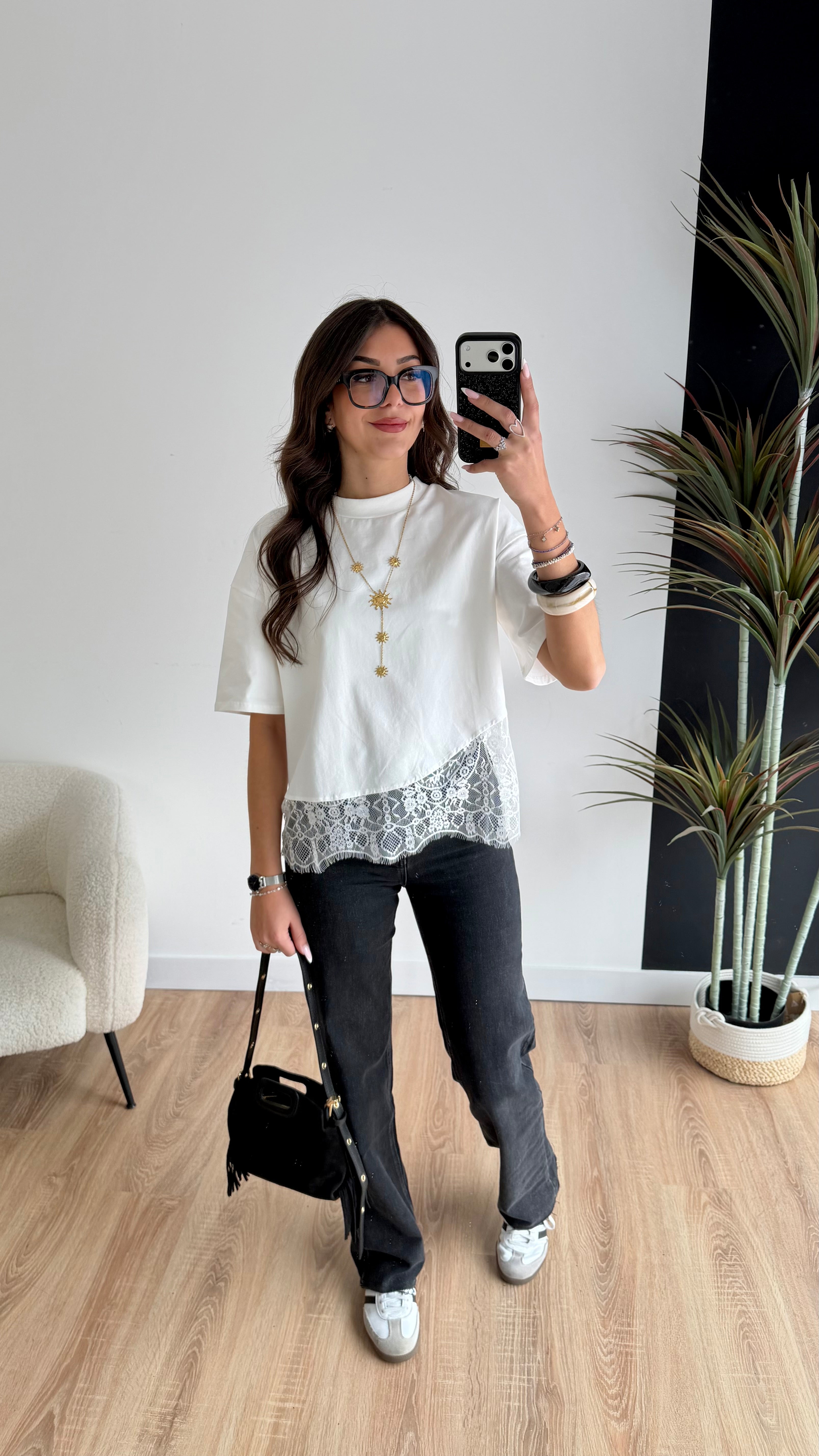 T-shirt dentelle DS.Sélection