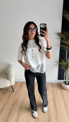 T-shirt dentelle DS.Sélection