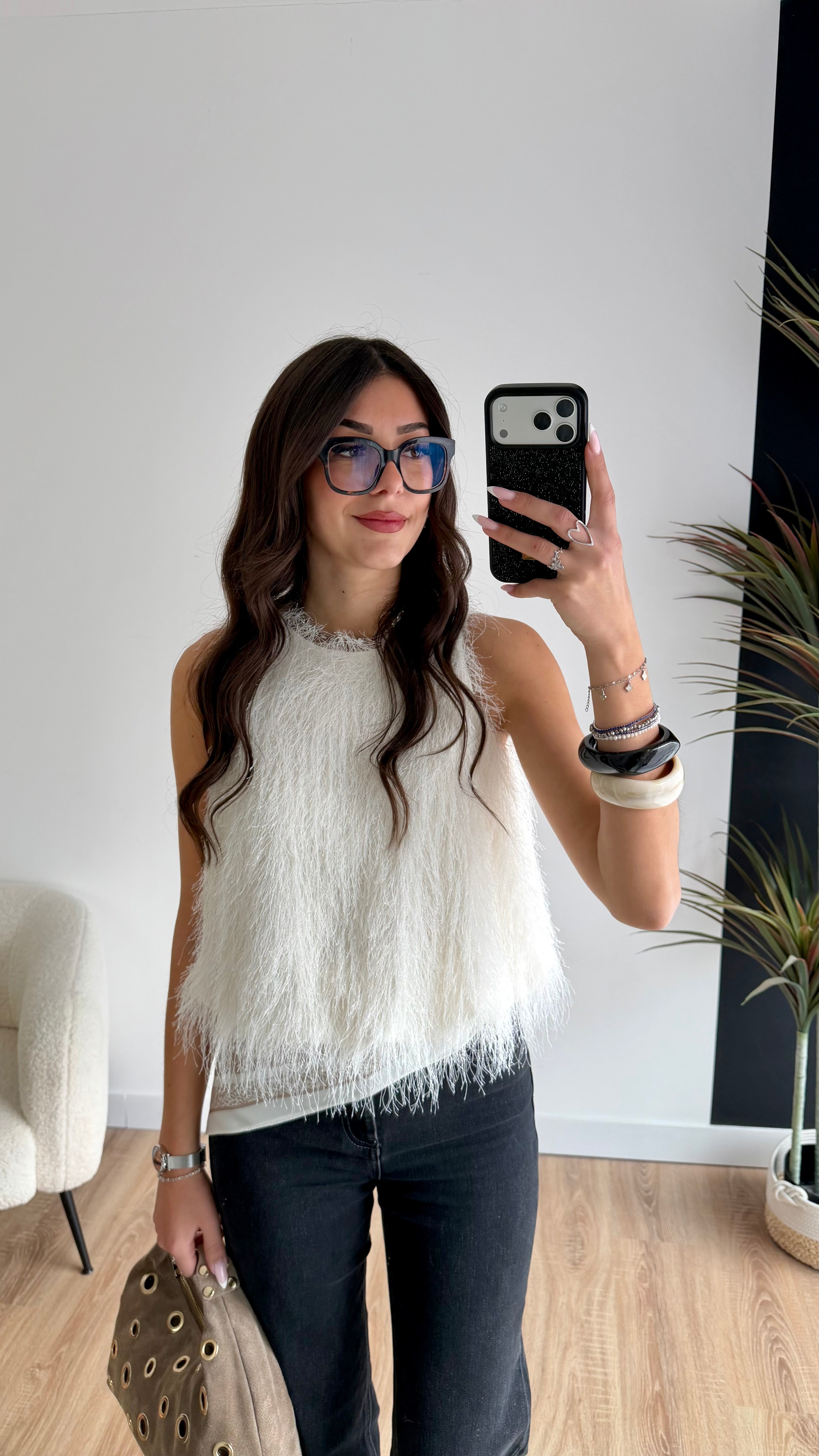 Top blanc Yasmine DS.Sélection