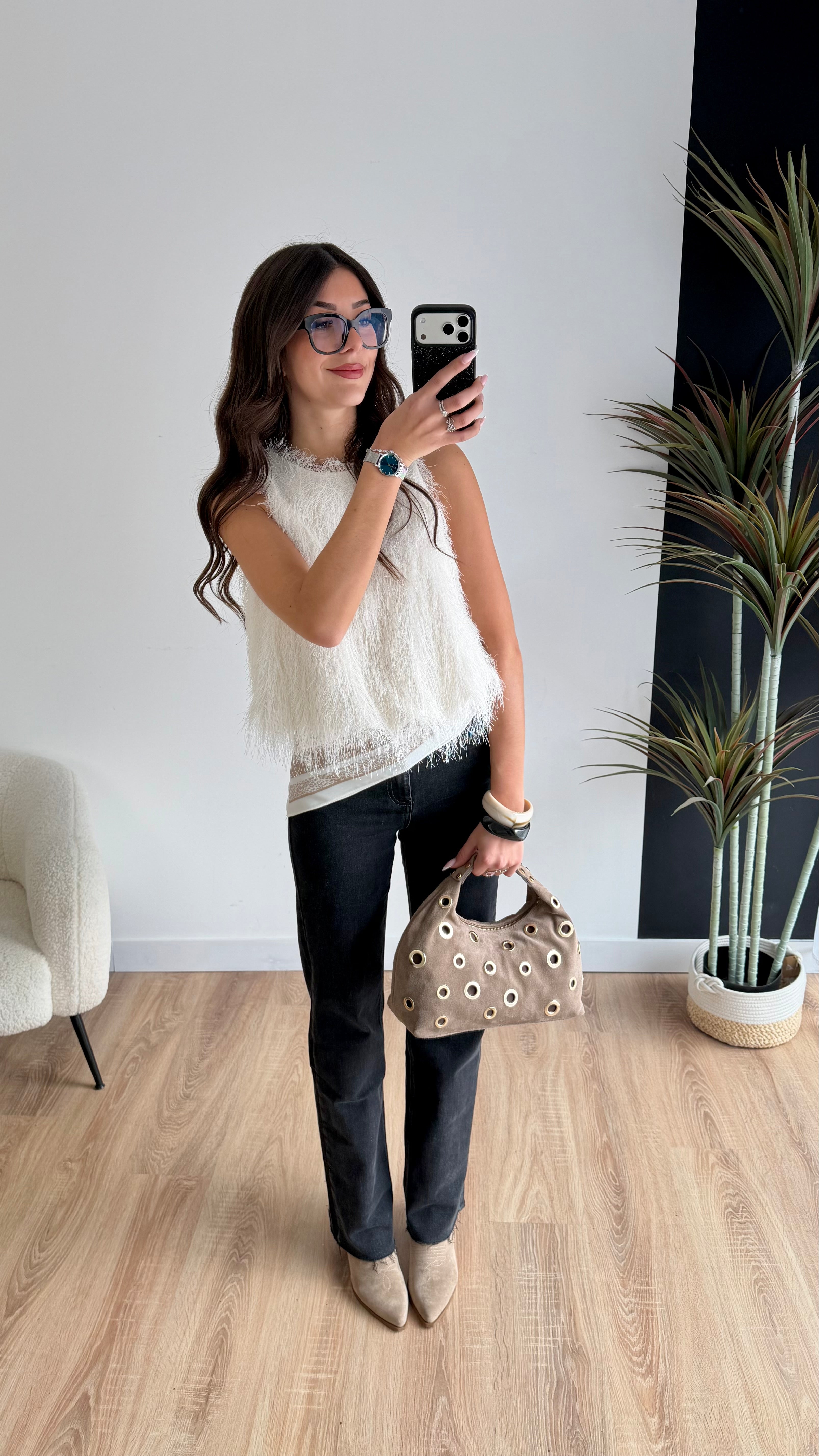 Top blanc Yasmine DS.Sélection