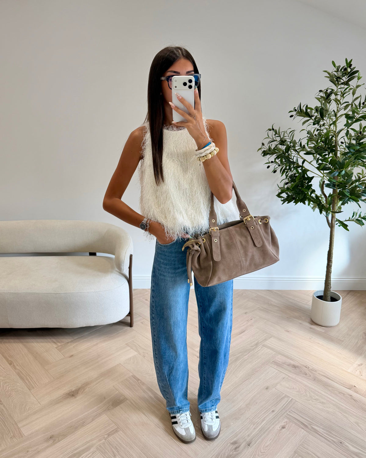 Top blanc Yasmine DS.Sélection