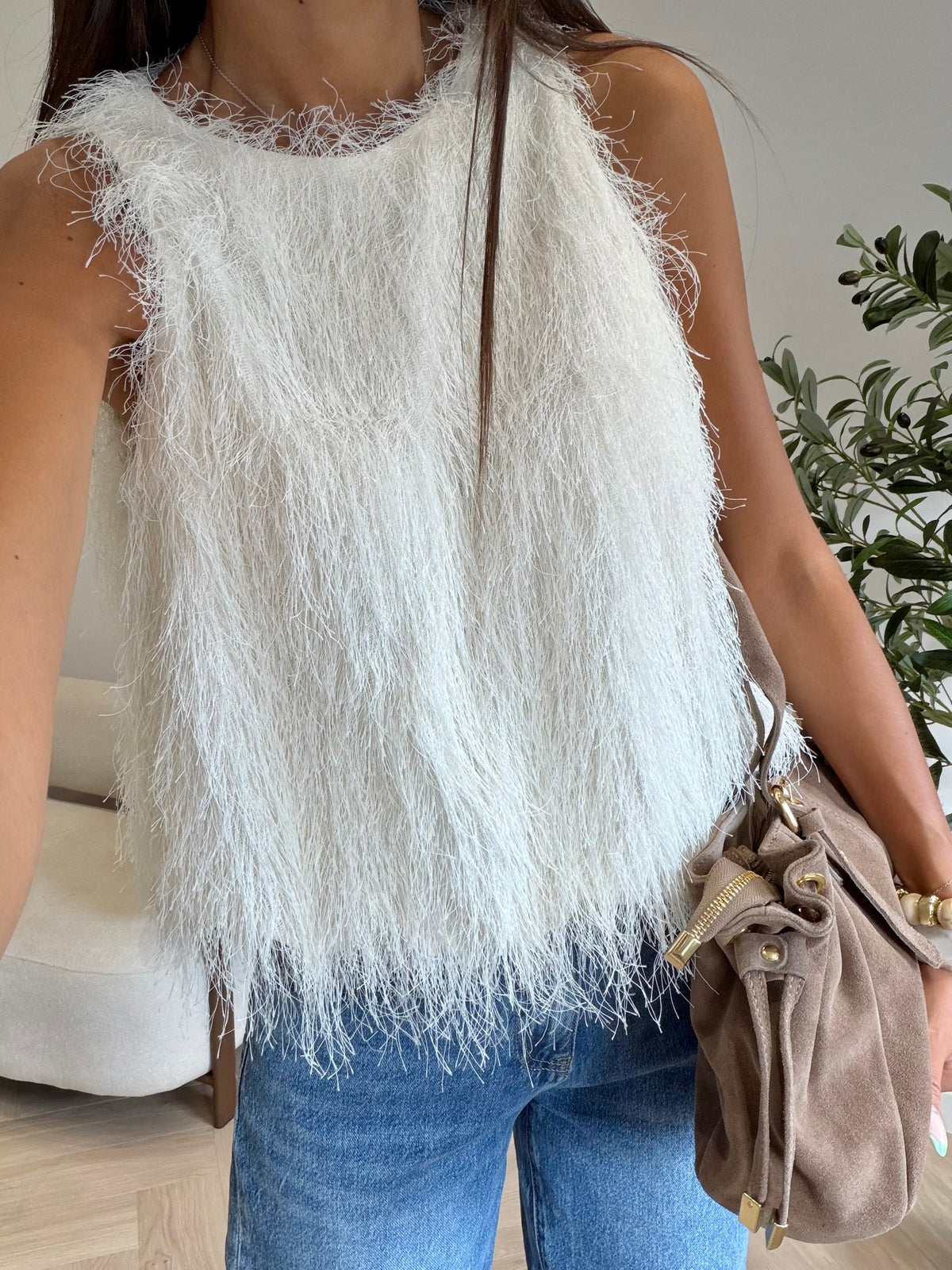 Top blanc Yasmine DS.Sélection