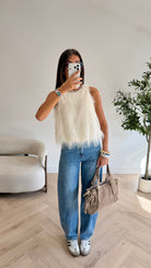 Top blanc Yasmine DS.Sélection