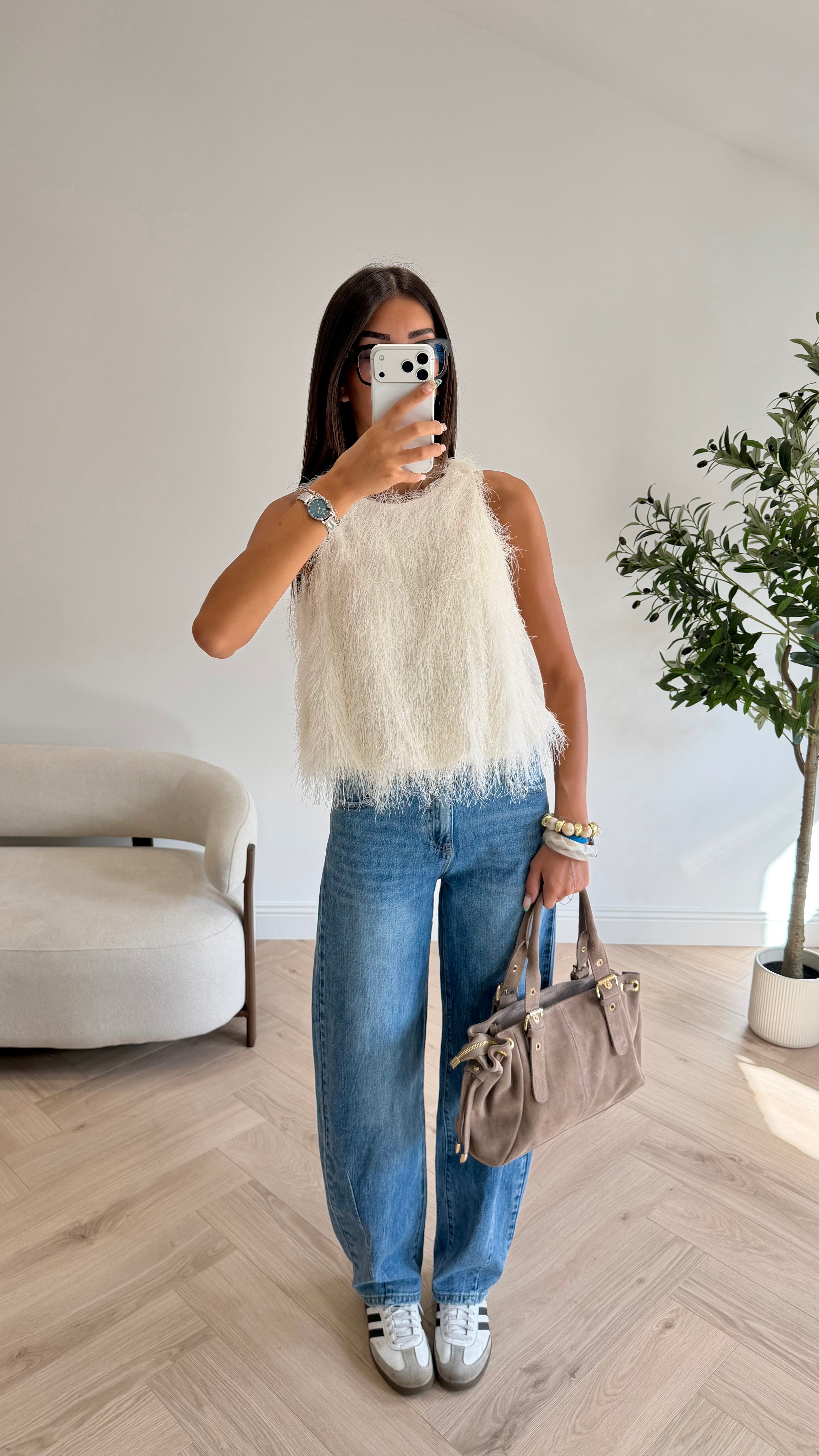 Top blanc Yasmine DS.Sélection
