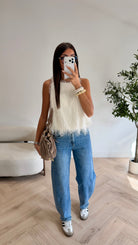 Top blanc Yasmine DS.Sélection