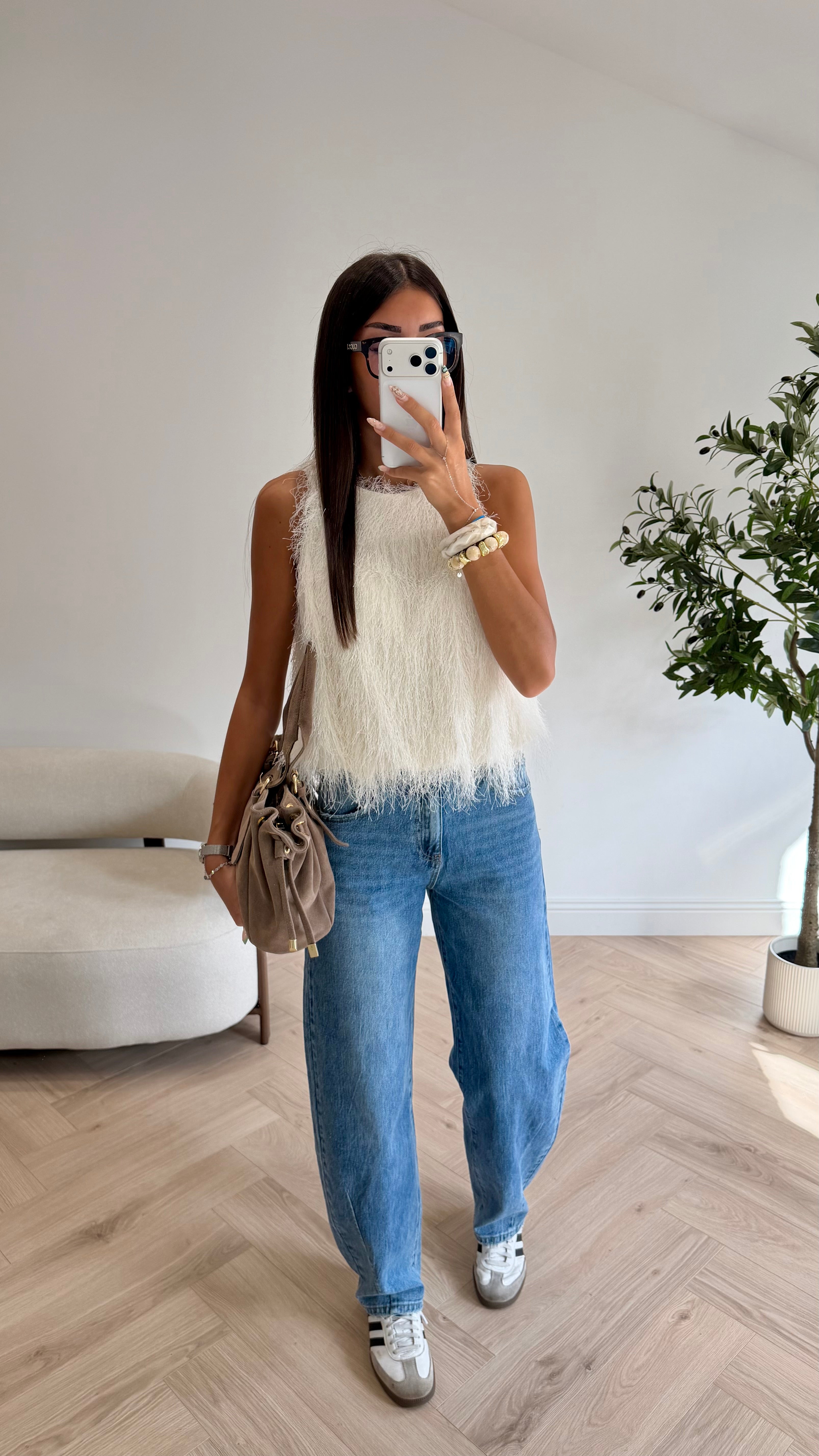 Top blanc Yasmine DS.Sélection