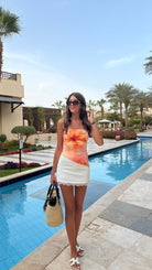 Top bustier fleurs DS.Sélection