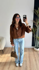 Veste Olivia en daim DS.Sélection